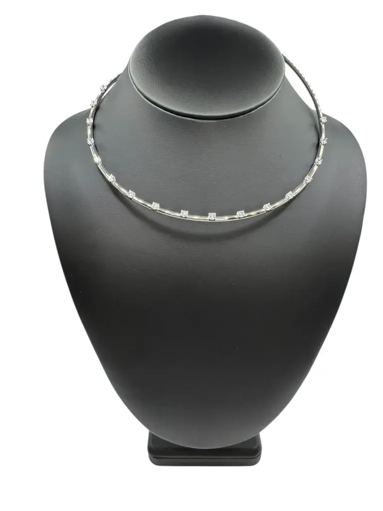 Sterling Silver Crystal Choker