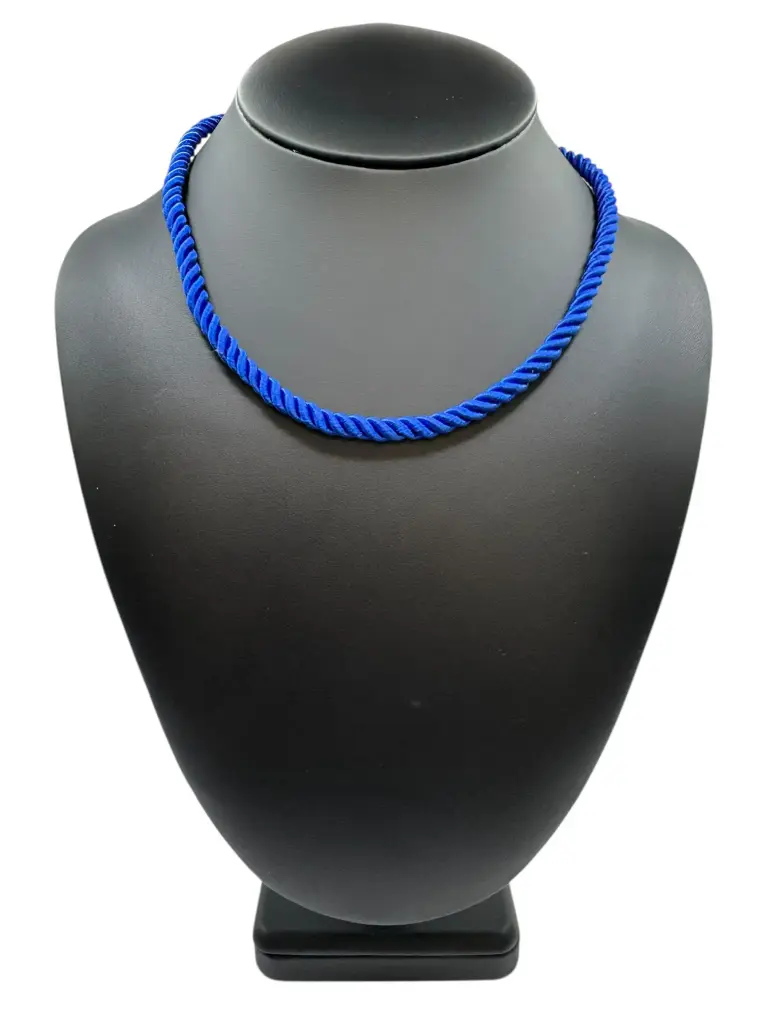 Midnight Blue Cord Necklace