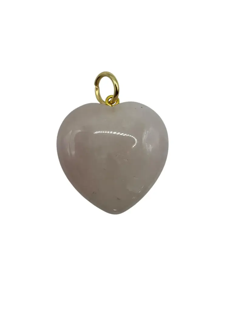 Rose Quartz Heart Charm