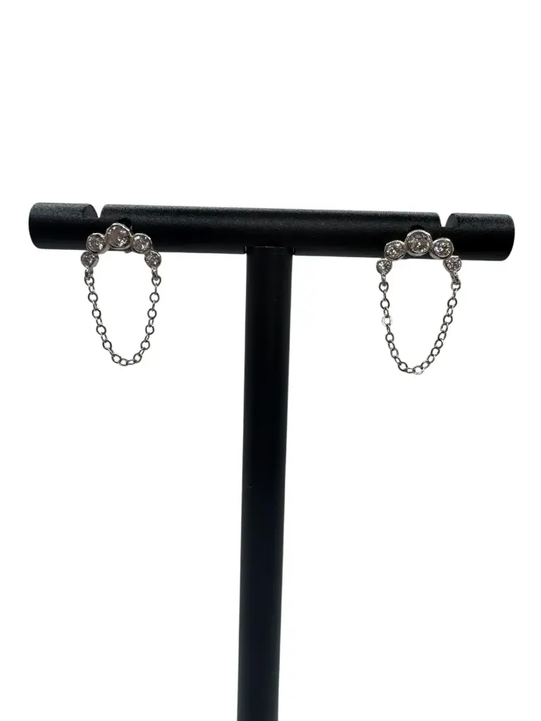 Royal Orbit Stud Earrings Sterling Silver