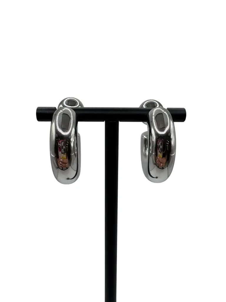 Two Way Bubble Hoops Sterling Silver