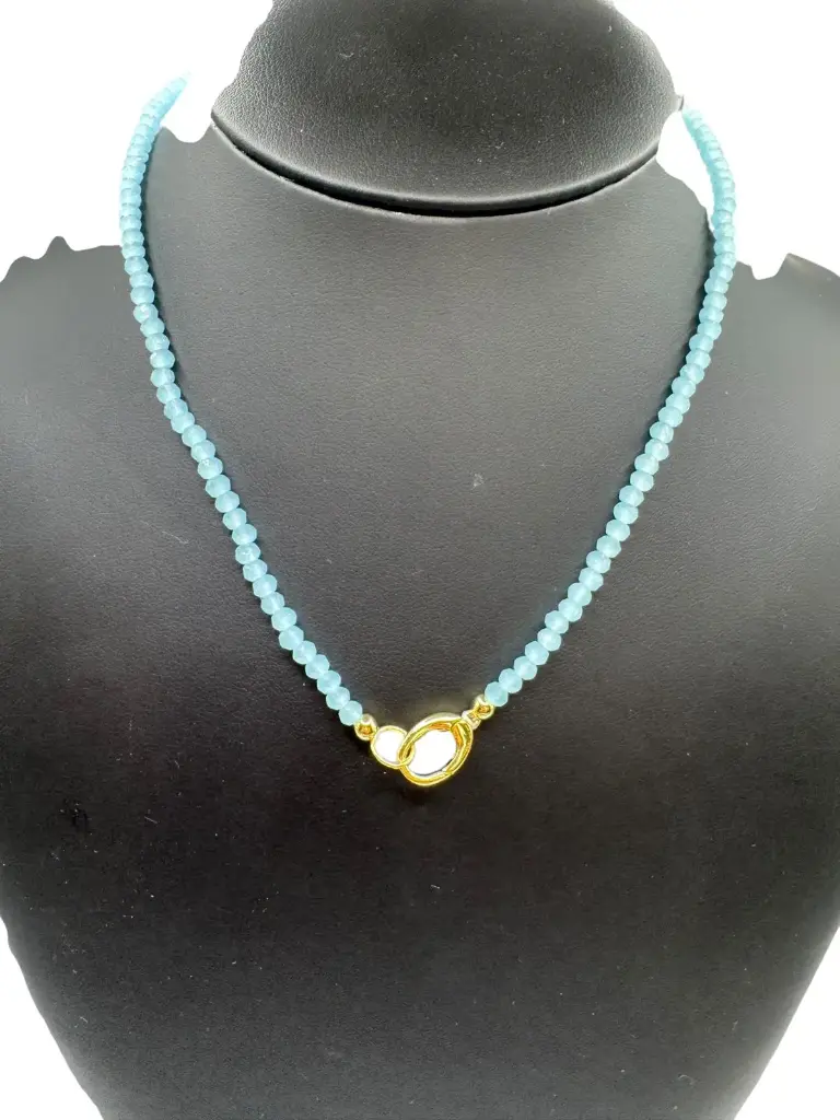 Light Turquoise Beaded Necklace