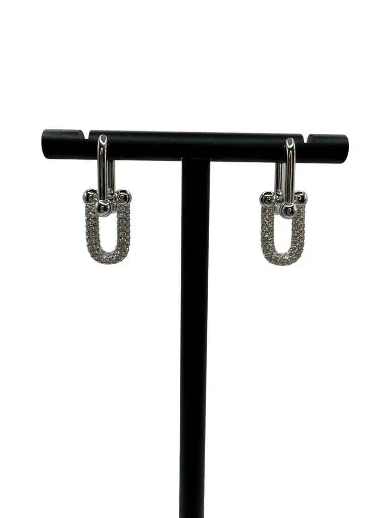 Orbit Link Earrings Sterling Silver