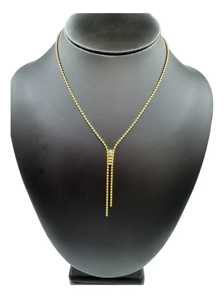 Duo Shine Necklace Yellow Gold