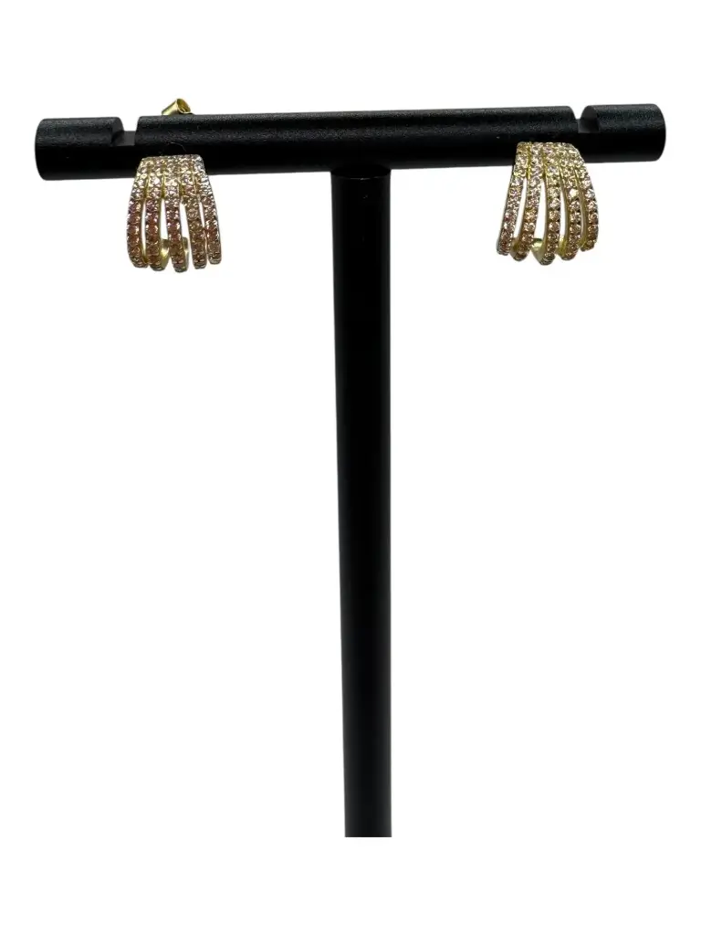 Curve Appeal Stud Yellow Gold Plated
