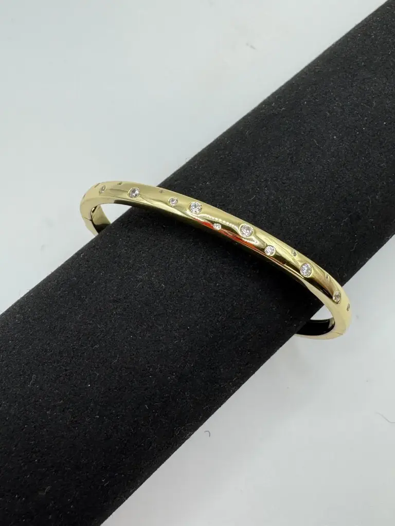 Lumiere Bangle Yellow Gold Plated