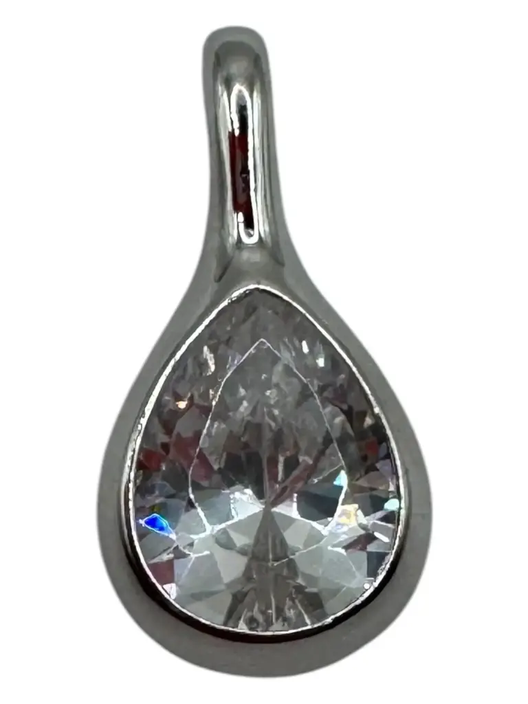 Pear Pendant Silver