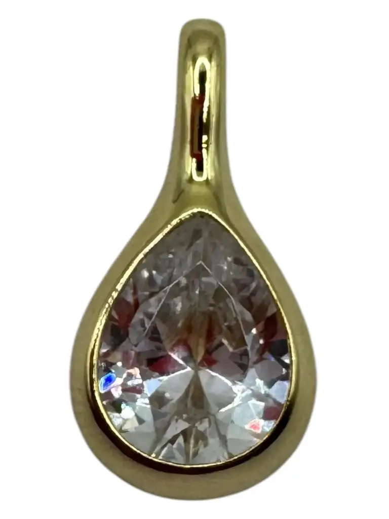 Pear Pendant Yellow Gold