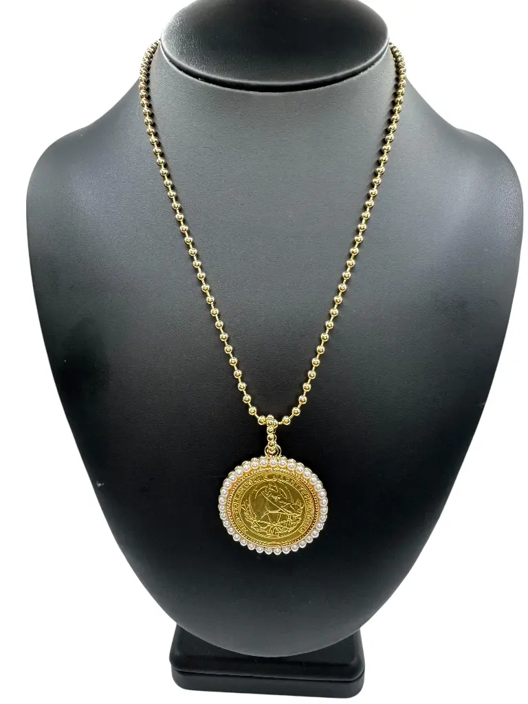 Pearl Radiance Coin Necklace