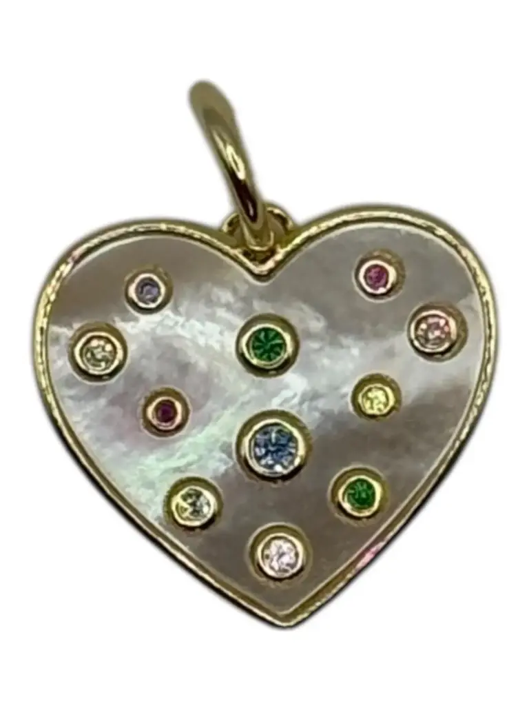 Rainbow Heart Charm