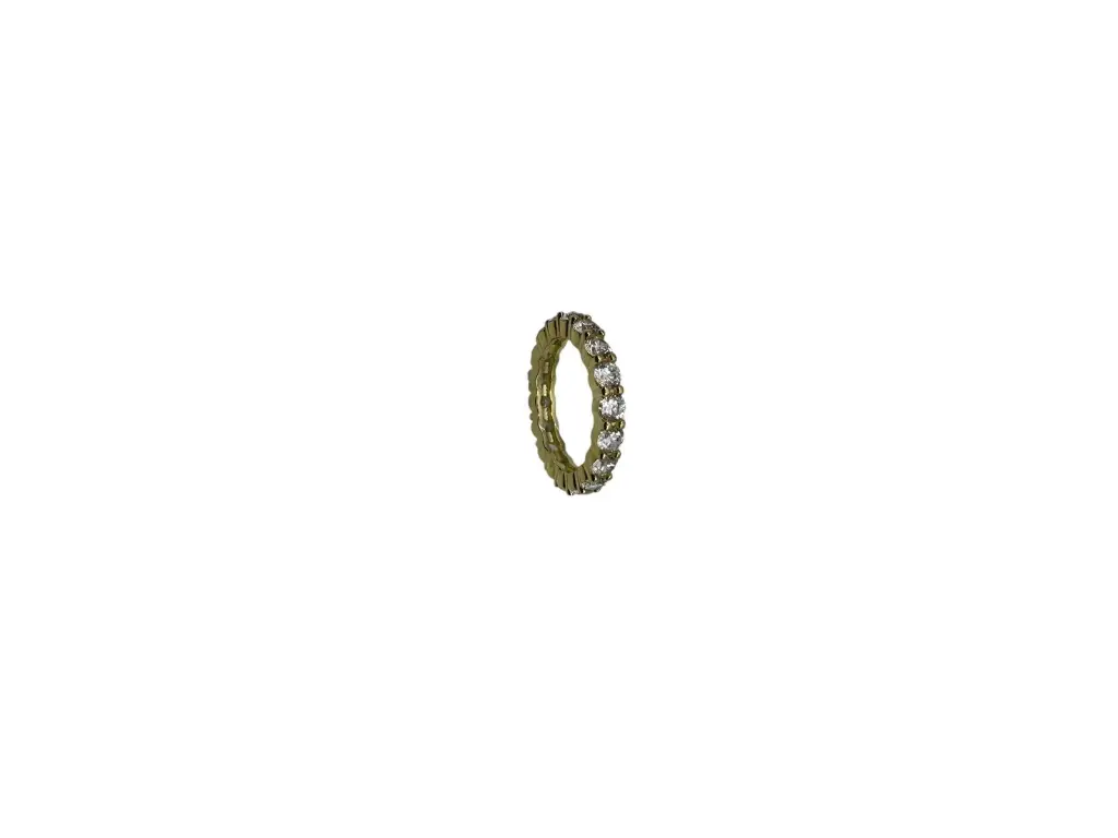 Eternity Pinky Ring Yellow Gold