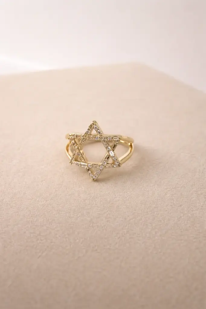  Jewish Star Ring