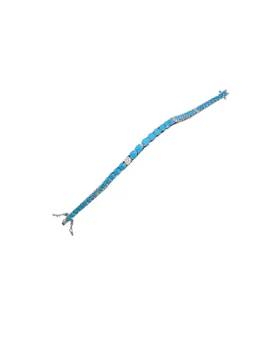 [B-PK-79] Turquoise and Diamond Bracelet