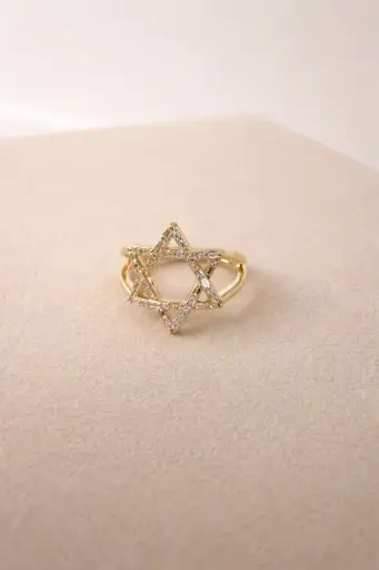  Jewish Star Ring