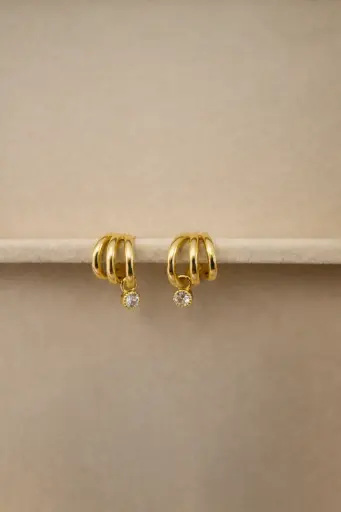 Triple Open Edge Earrings 