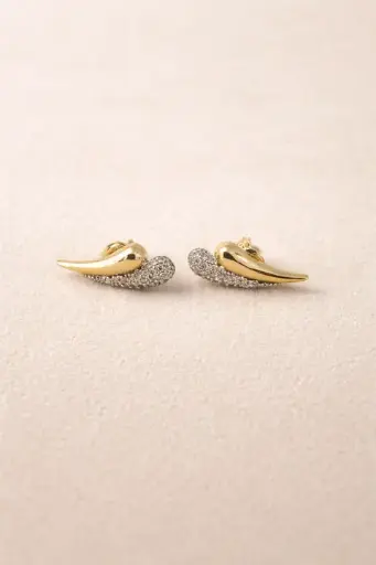 The Pave Spear Earrings