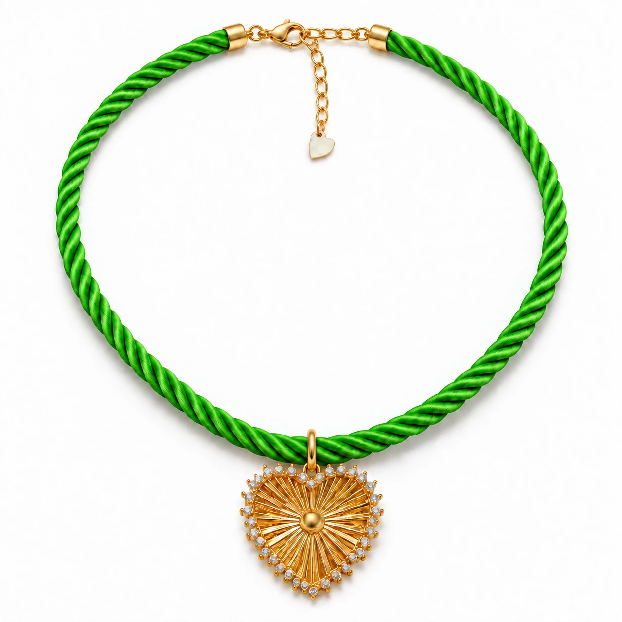 Lime Green Heart Rope