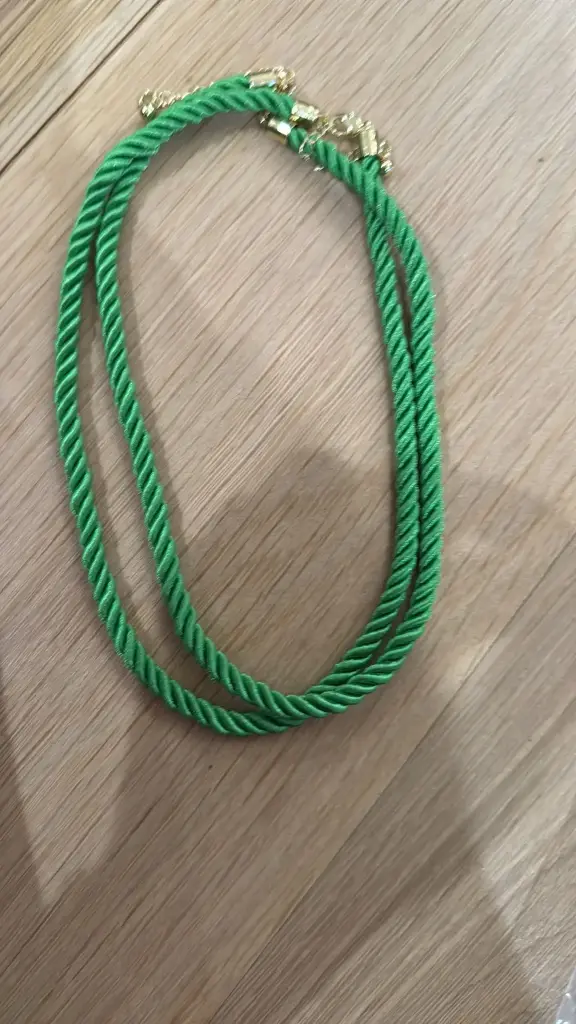 Lime Green Cord Necklace