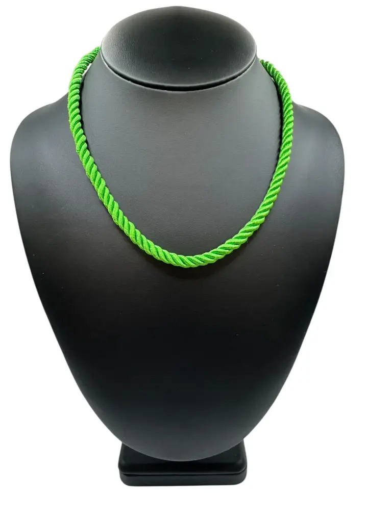 Lime Green Cord Necklace