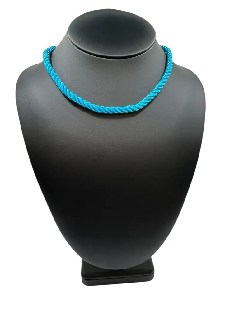 Teal Cord Necklace