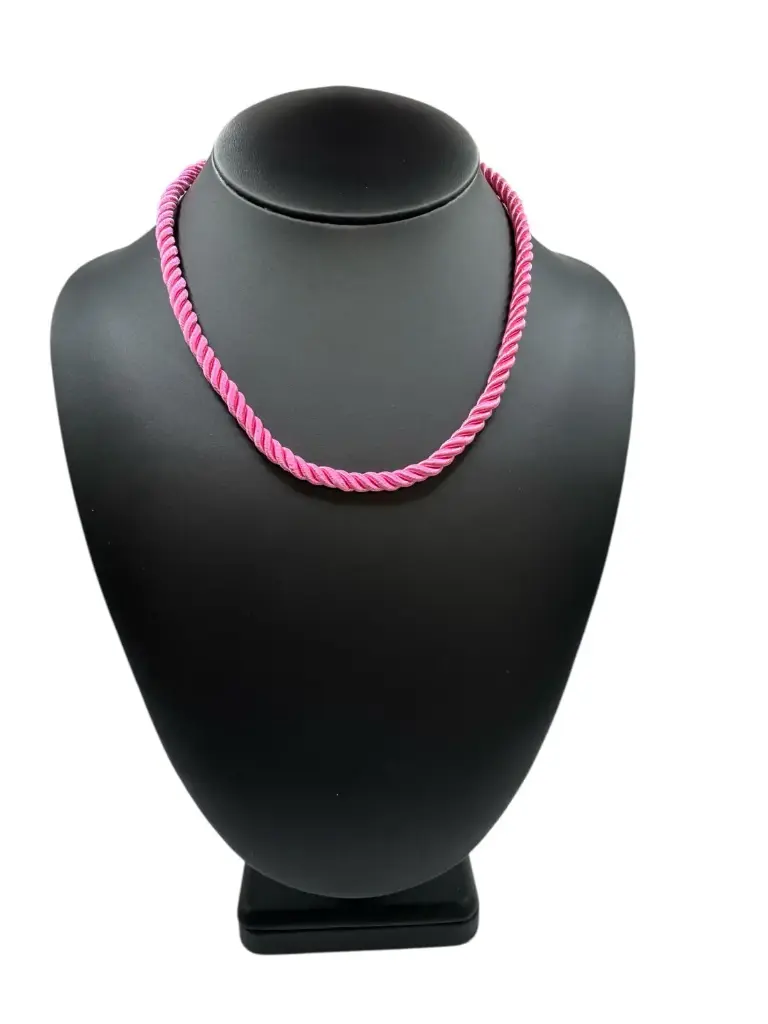 Light Pink Cord Necklace