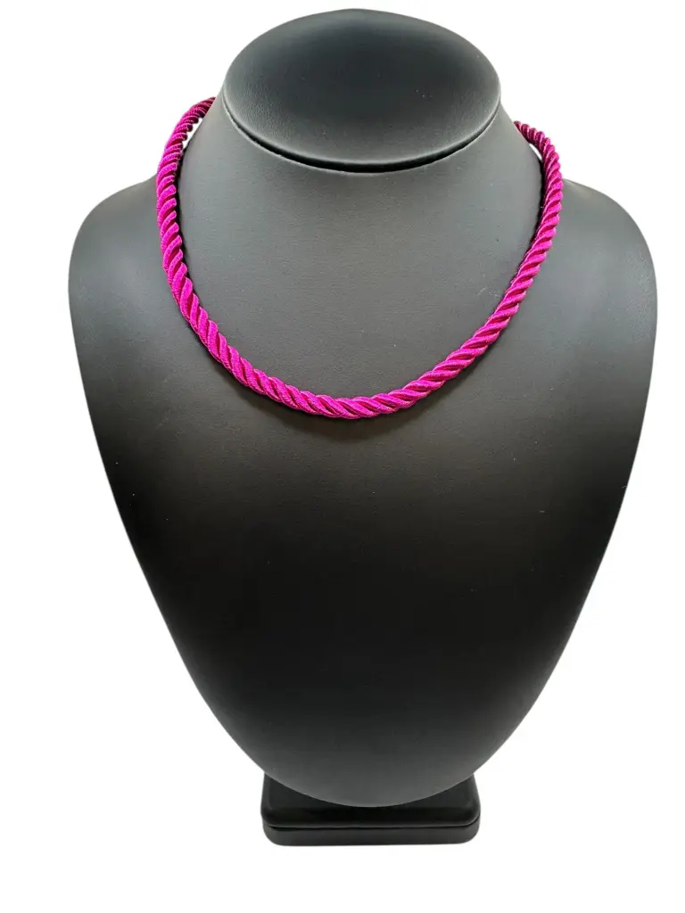 Magenta Cord Necklace