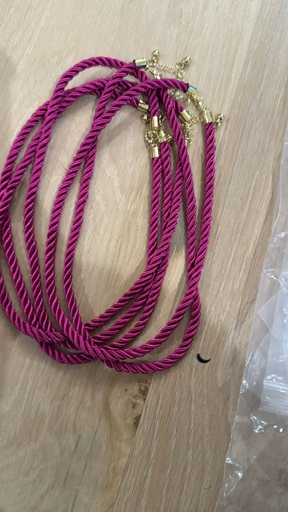 Magenta Cord Necklace