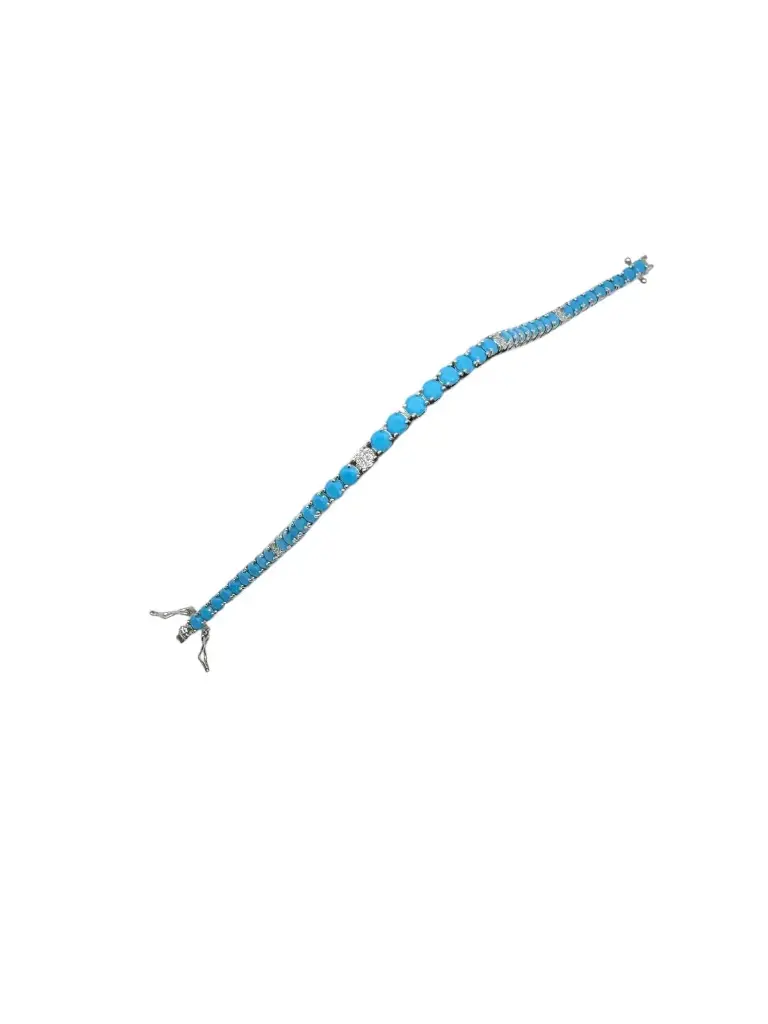 Turquoise and Diamond Bracelet