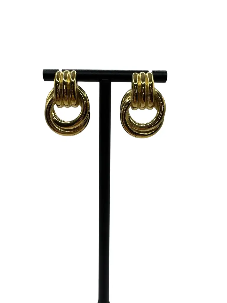 Yellow Gold Knot Earrings