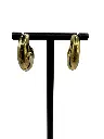 Yellow Gold Trendy Hoop Earrings