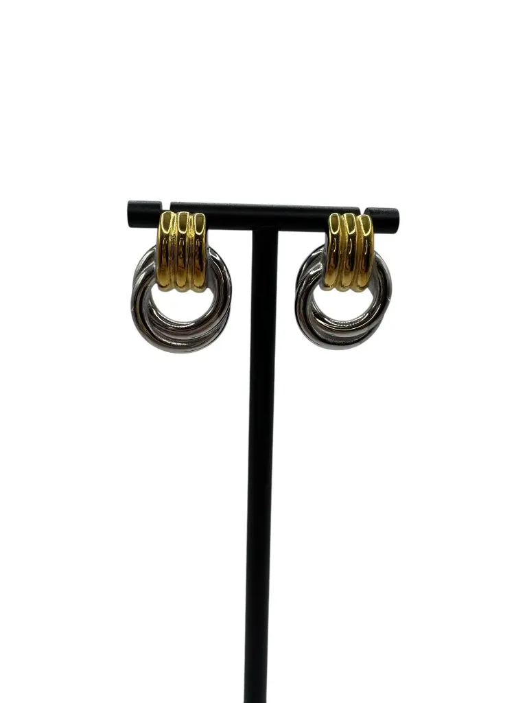 Two Tone Knot Earrings