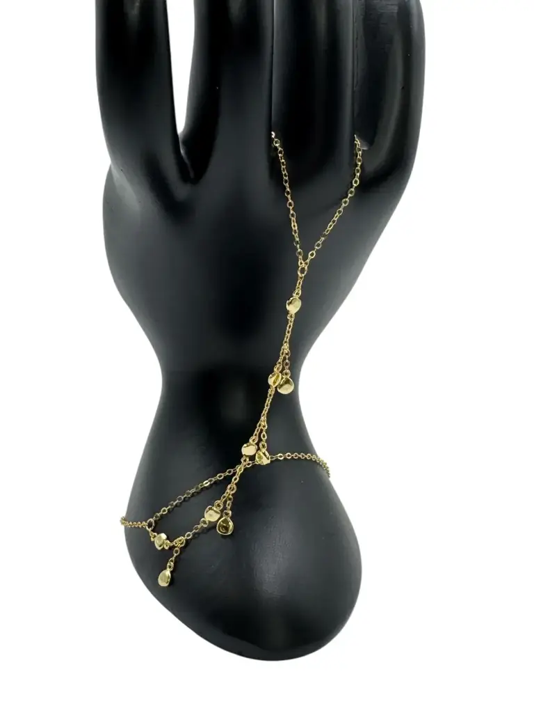 Gold Disc Hand Chain