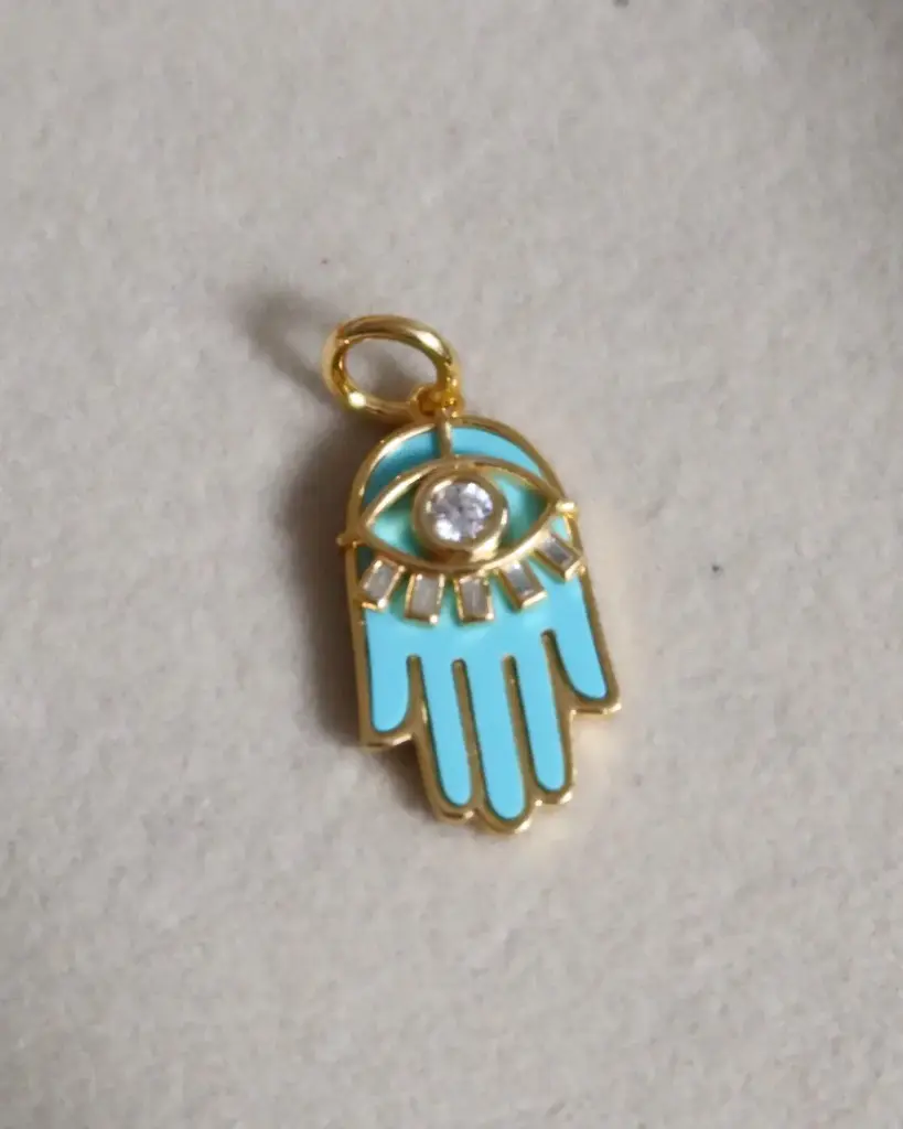 Turquoise Hamsa Charm