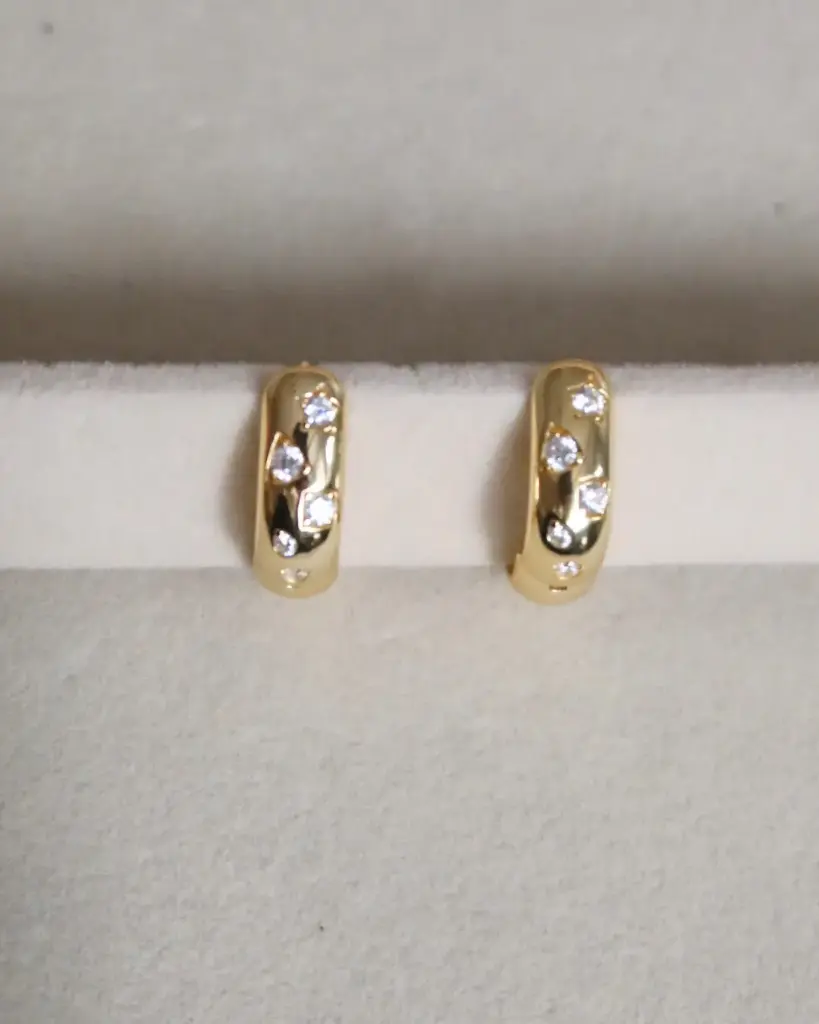 Gem Fusion Hoops Gold