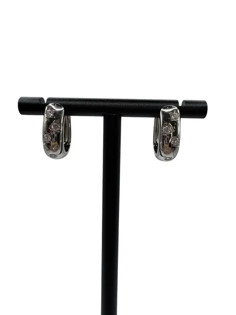 Gem Fusion Hoops Sterling Silver
