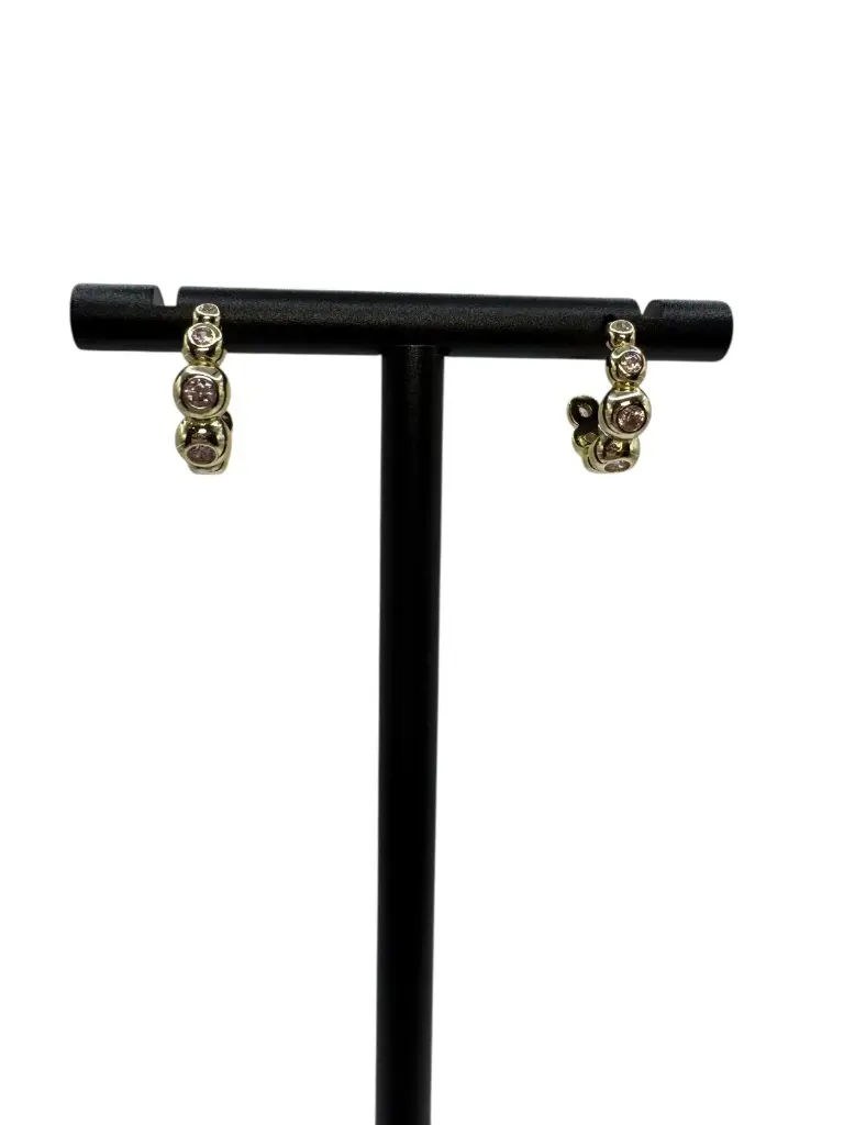 Pink Bubble Luxe Hoops