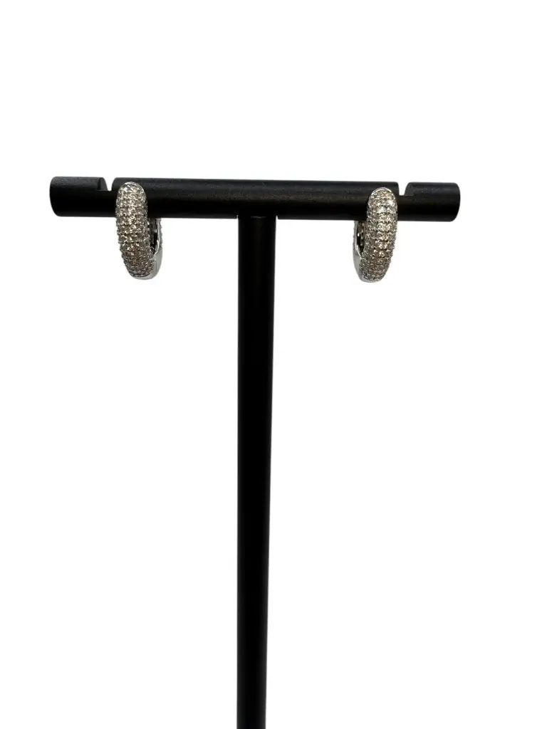 Chunky Huggie Sterling Silver