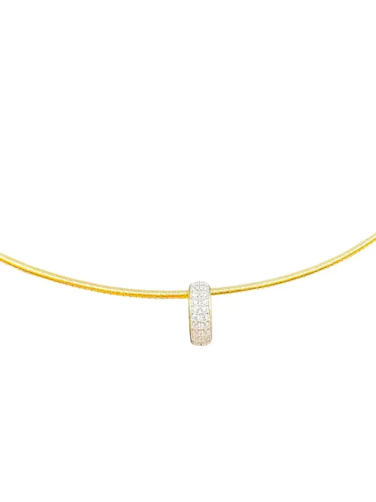 Luxe Loop Charm White Crystal