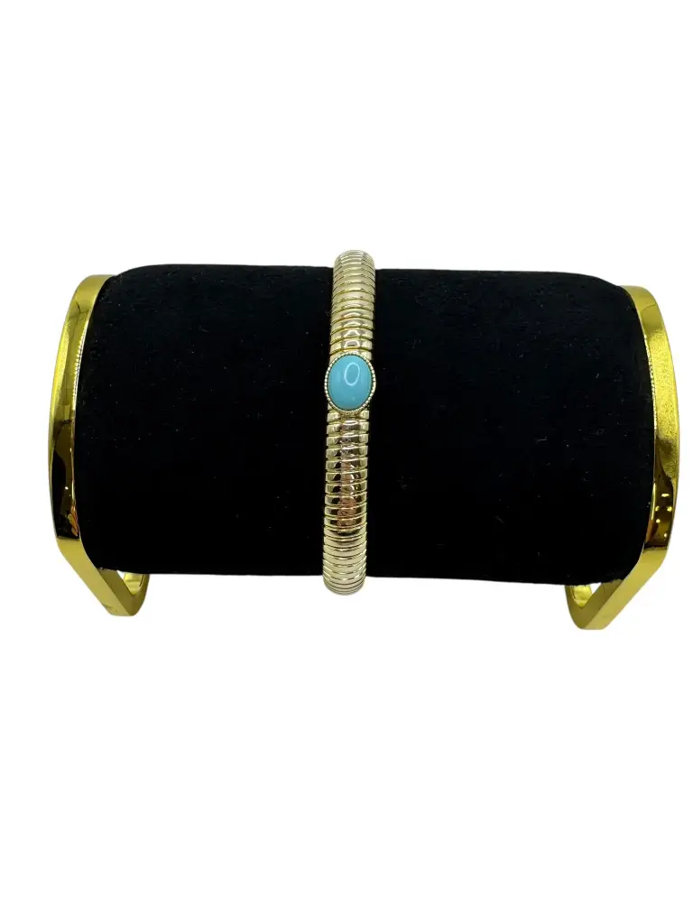 Single Stone Turquoise Bangle
