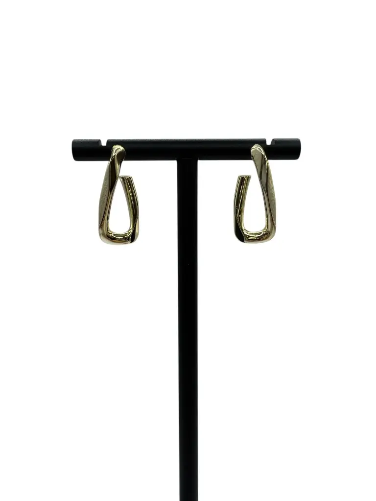 Yellow Gold Twist Earrings