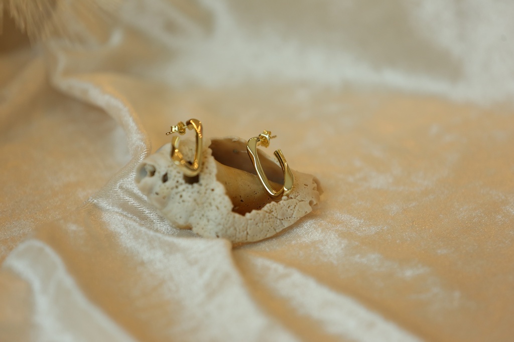 Yellow Gold Twist Earrings