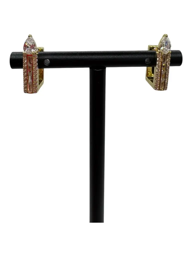 Pear Pressure Huggie Yellow Gold