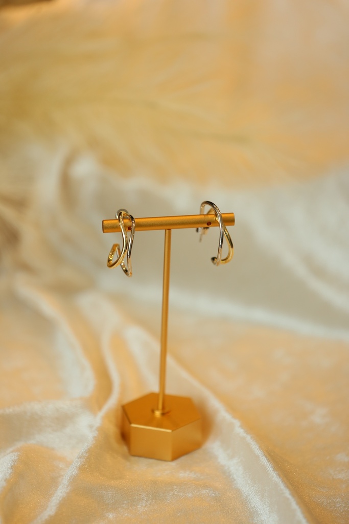 Two Tone Open Hoops