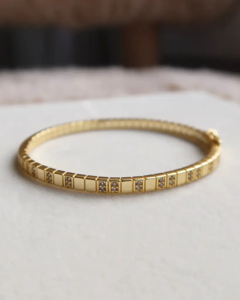 Gold Bar Bangle