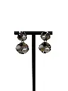 Sterling Silver and Pearl Disc Earrings