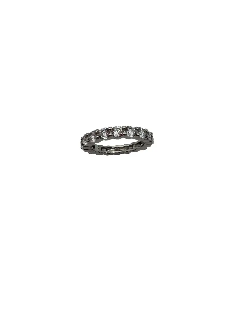 Eternity Pinky Ring Sterling Silver