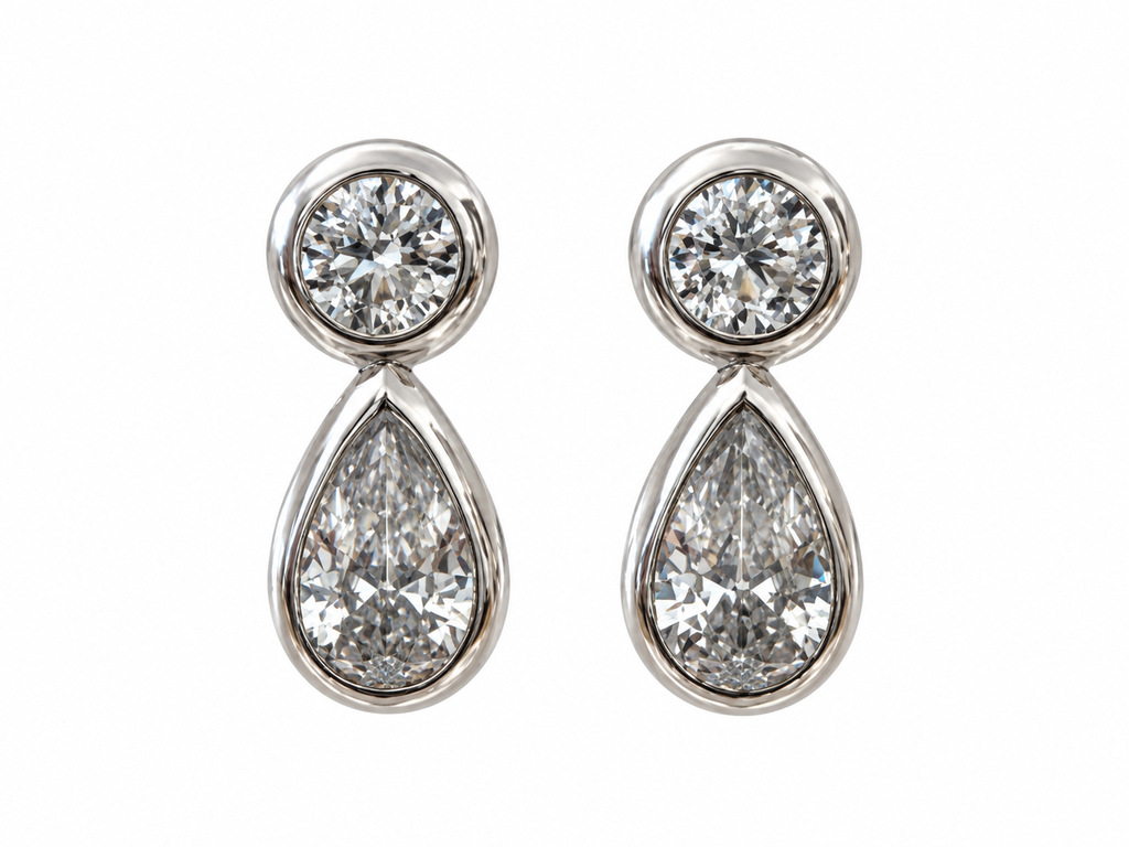 Mini Teardrop Studs Sterling Silver