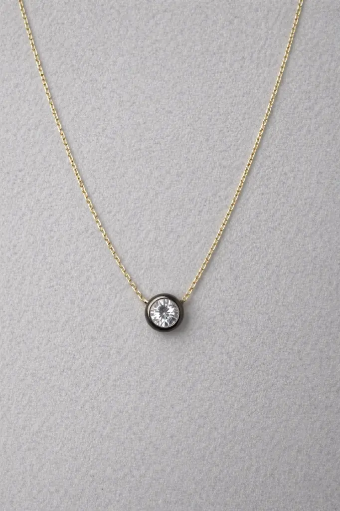 Charcoal Crystal Pendant