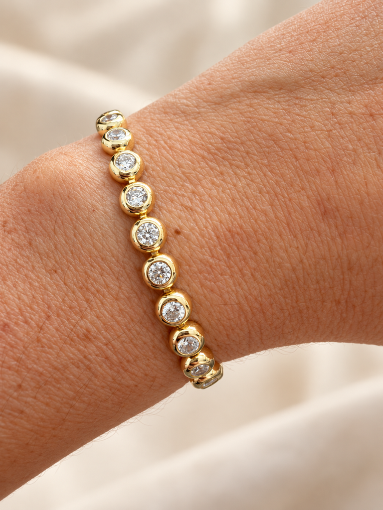 Round Eye Crystal Bracelet