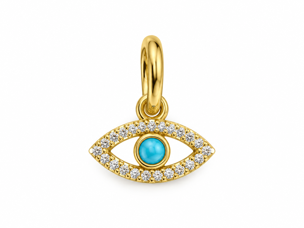 Mini evil eye charm